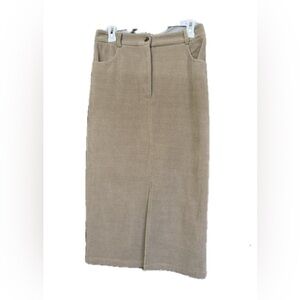 Elegant Tan Women's Pencil Skirt